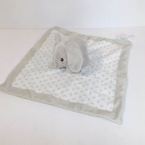 2020 Pearhead Gray White Elephant Security blanket Baby Lovey nunu Soother Plush